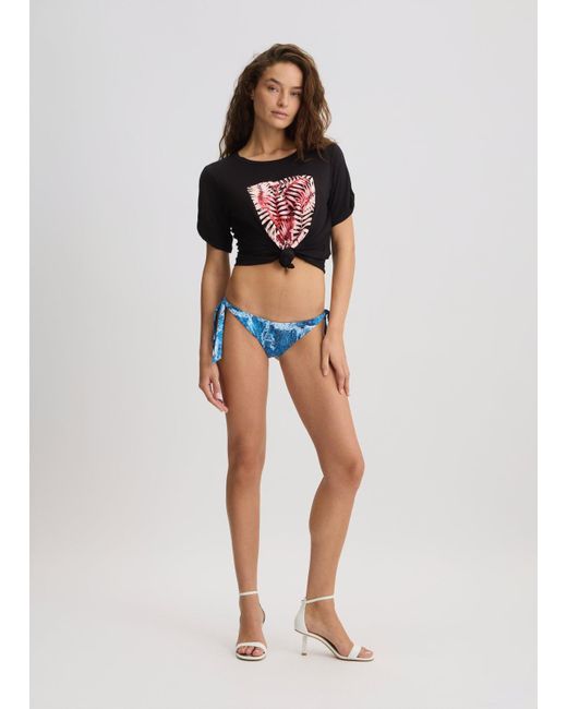 Liu Jo T-shirt Con Stampa E Strass di Liu Jo in Multicolor