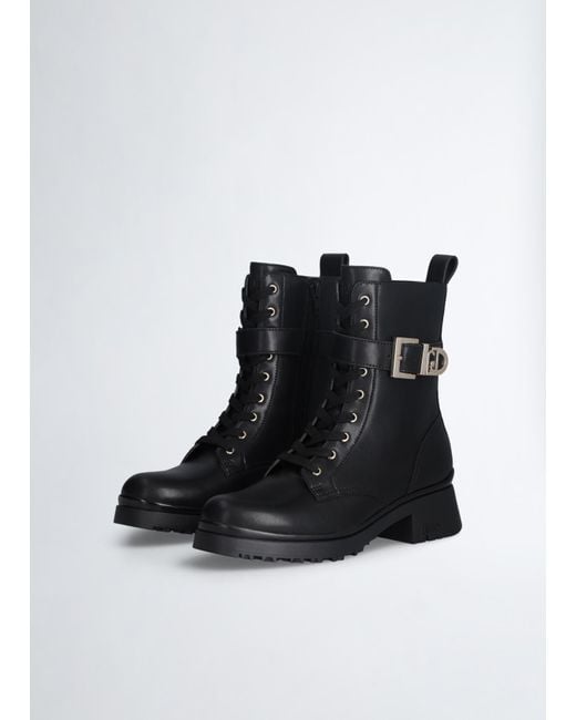 Liu Jo Rangers En Cuir Véritable Liu Jo en coloris Black