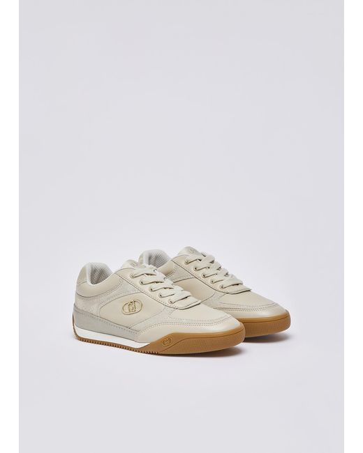 Liu Jo White Sneakers Mit Python-Effekt