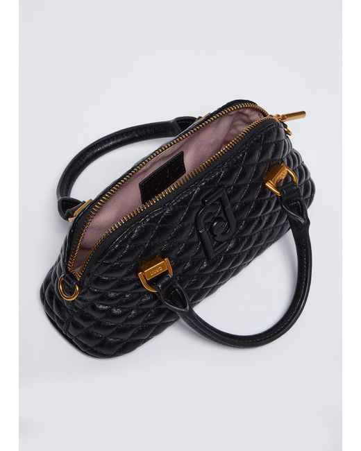 Liu Jo Blue Liu Jo Kleine Tasche Aus Glänzendem Matelassé
