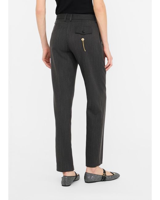 Liu Jo Pantaloni A Sigaretta Gessati di Liu Jo in Black