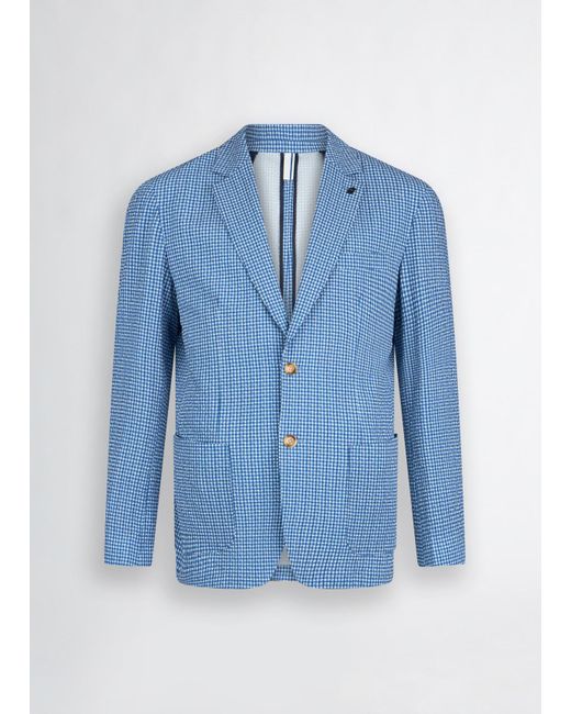 Liu Jo Blazer In Seersucker di Liu Jo in Blue da Uomo