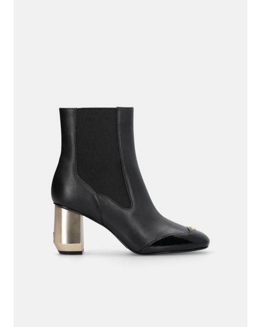 Liu Jo Bottines En Cuir Avec Logo Liu Jo en coloris Black