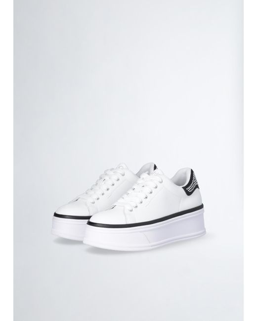 Liu Jo Sneakers In Pelle Con Strass di Liu Jo in White