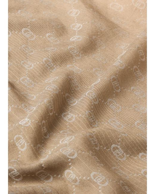 Liu Jo Pashmina Monogram Jacquard di Liu Jo in White da Uomo
