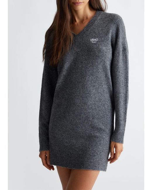 Liu Jo Black Liu Jo Strickkleid Aus Wollgemisch