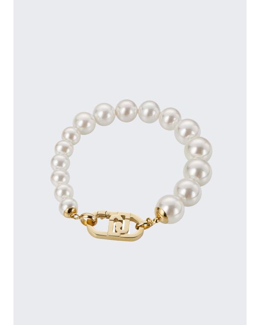 Liu Jo Bracelet Avec Perles Synthétiques Liu Jo en coloris White