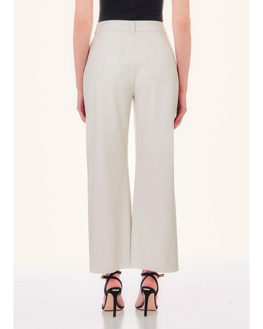 Liu Jo Pantaloni In Tessuto Spalmato di Liu Jo in White