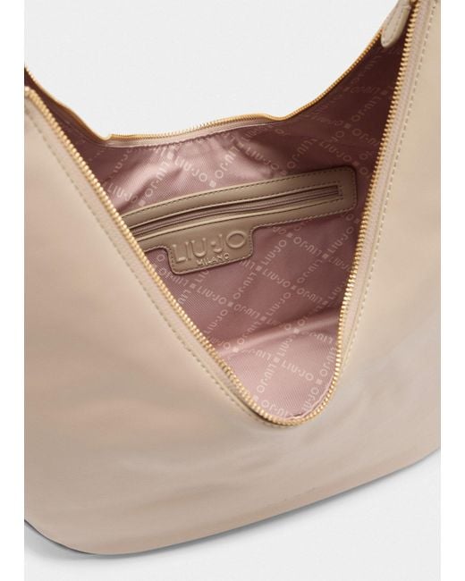 Liu Jo White Liu Jo Große Hobobag Mit Kette