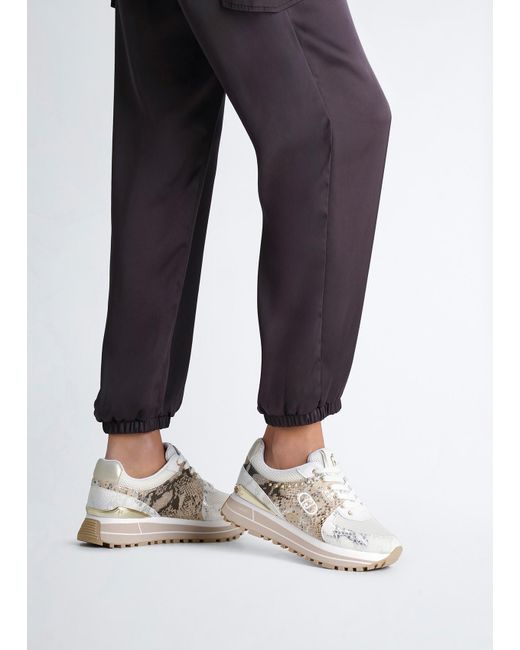 Liu Jo Sneakers Con Stampa Pitone di Liu Jo in Blue
