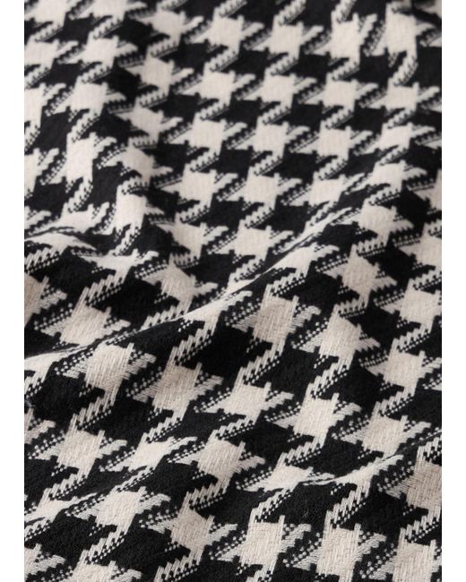 Liu Jo White Liu Jo Jacquard-Stola Mit Vichy-Muster