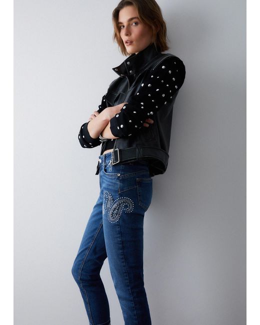 Vaqueros Pitillo Con Strass Liu Jo de color Blue
