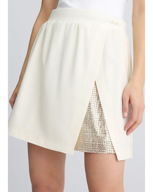 Liu Jo Minigonna Con Paillettes di Liu Jo in White