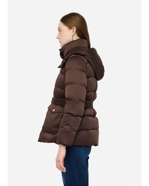 Liu Jo Brown Liu Jo Daunenjacke Mit Kapuze