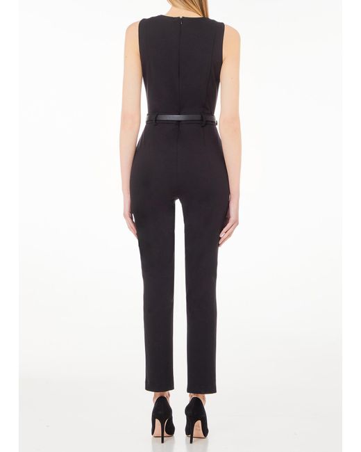 Liu Jo Black Liu Jo Jumpsuit Aus Stretchgewebe Mit Gürtel