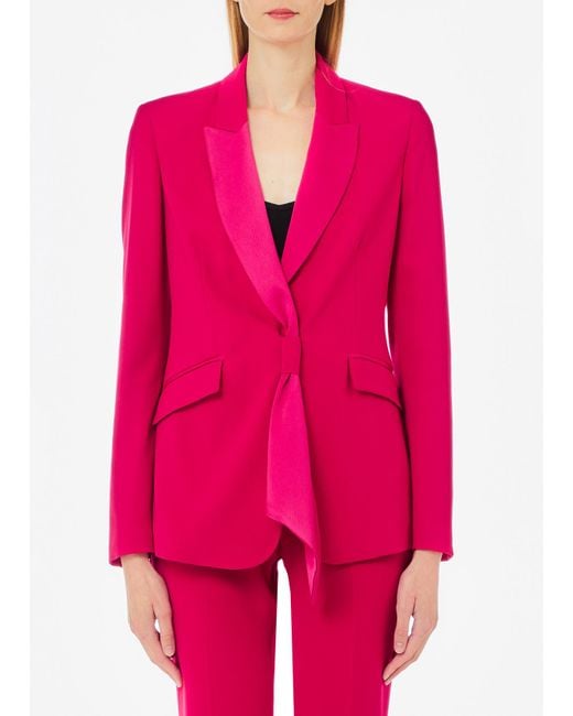 Liu Jo Blazer De Tailleur En Envers Satin Liu Jo en coloris Red