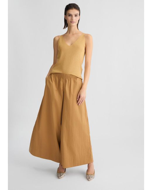 Liu Jo Pantaloni Flare In Nylon di Liu Jo in Natural
