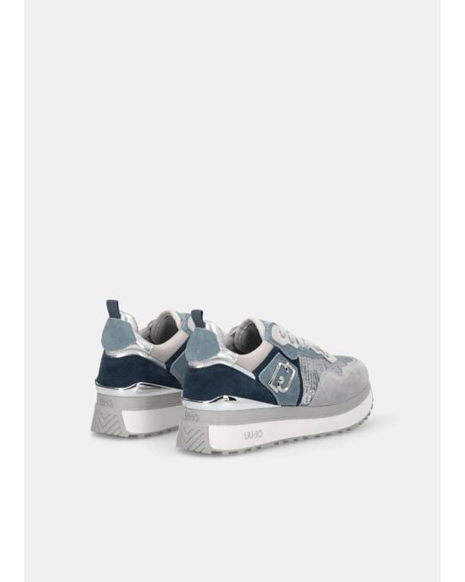 Liu Jo Sneakers À Plateforme Effet Lamé Liu Jo en coloris Blue