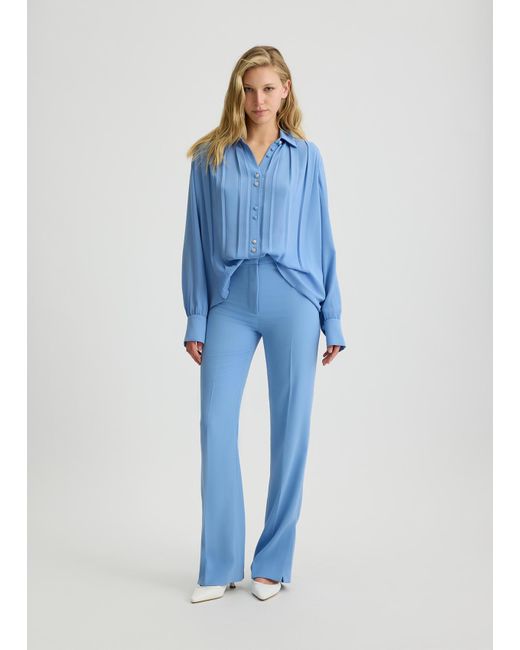 Liu Jo Chemise En Georgette Avec Plis Liu Jo en coloris Blue