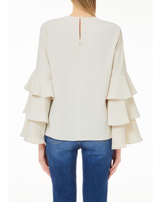 Liu Jo Blouse En Crêpe Stretch Liu Jo en coloris White