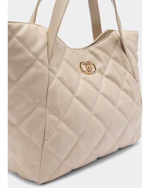 Liu Jo Natural Liu Jo Große Tote Bag Aus Matelassé