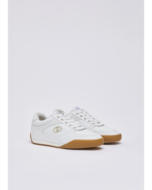 Liu Jo White Sneakers Mit Python-Effekt