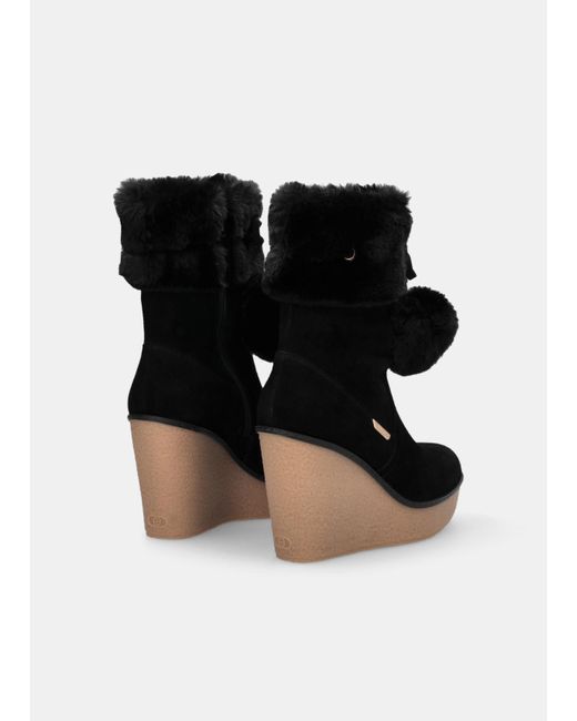 Liu Jo Bottines À Talons Compensés Avec Pompon Liu Jo en coloris Black