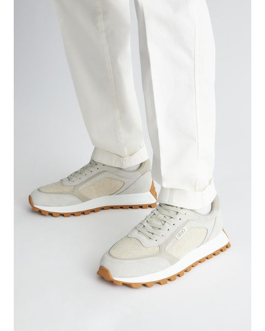 Liu Jo Sneakers In Pelle E Canvas di Liu Jo in White da Uomo