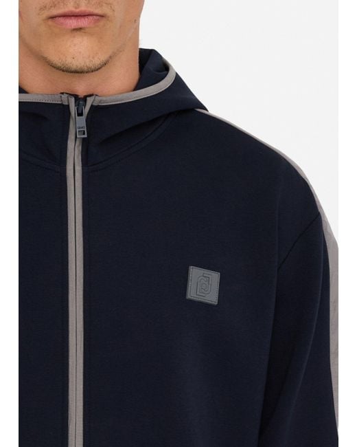 Liu Jo Sweat-Shirt À Capuche Et Zip Liu Jo pour homme en coloris Blue