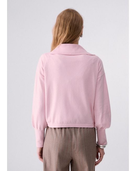 Pull À Col En V Liu Jo en coloris Pink