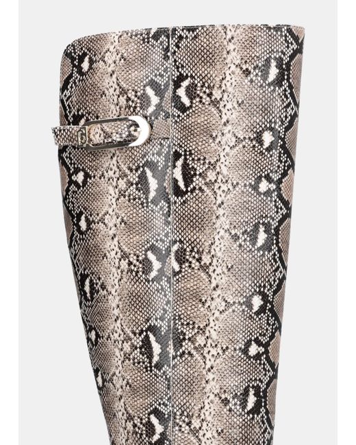 Liu Jo White Liu Jo Hoher Stiefel Mit Python-Print