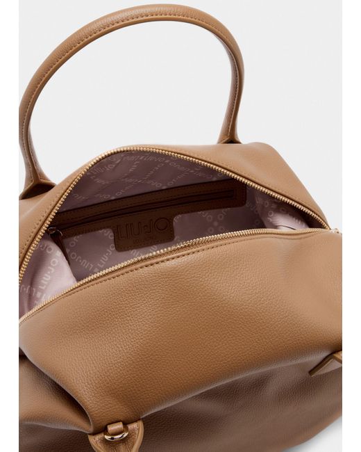 Liu Jo Sac Grand Format Avec Charm Liu Jo en coloris Brown