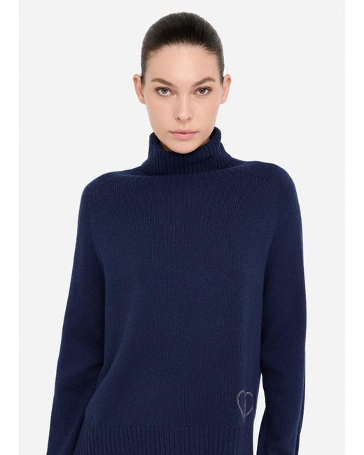 Liu Jo Pull À Col Roulé En Laine Et Cachemire Liu Jo en coloris Blue