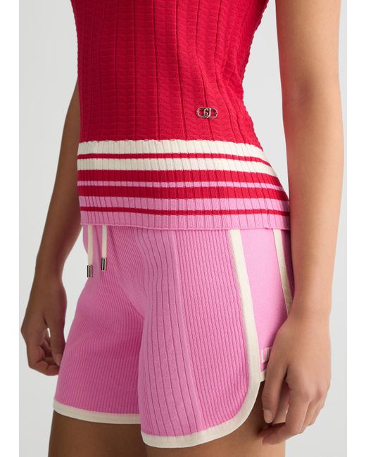 Liu Jo Top Rosso In Maglia di Liu Jo in Red