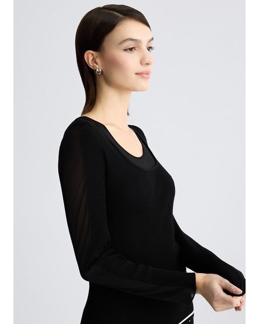 Liu Jo Maglia Con Inserti In Tulle di Liu Jo in Black
