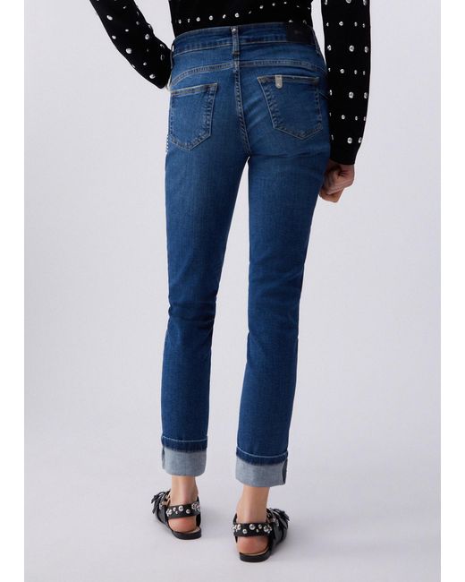 Vaqueros Pitillo Con Strass Liu Jo de color Blue