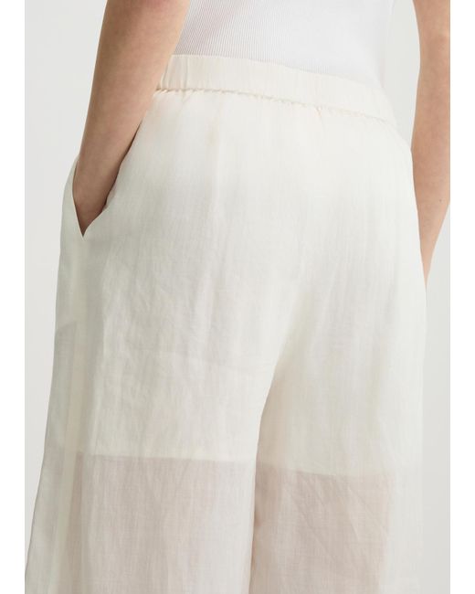 Liu Jo Pantaloni A Palazzo In Ramiè di Liu Jo in White