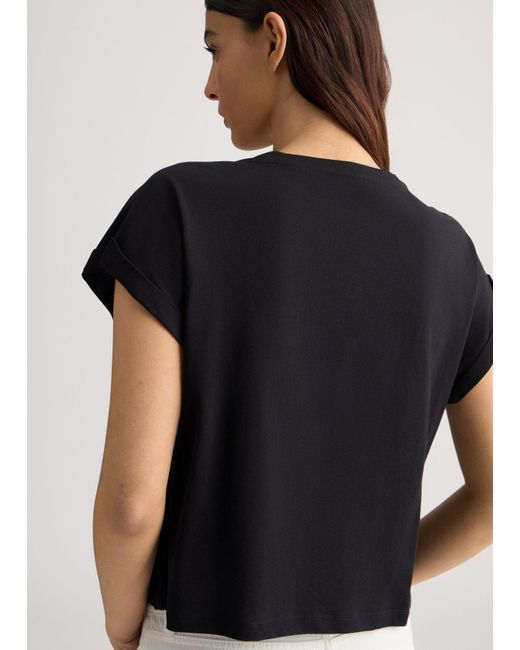 Liu Jo T-shirt Con Logo E Strass di Liu Jo in Black