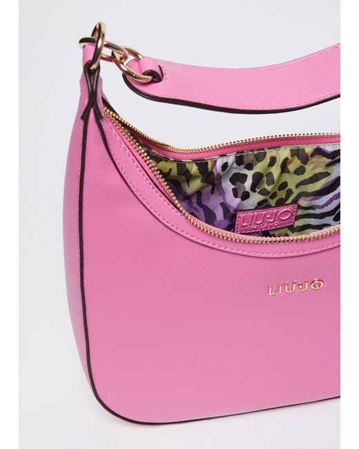 Liu Jo Borsa A Spalla Con Logo di Liu Jo in Pink