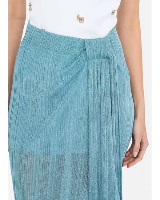 Liu Jo Jupe En Maille Lurex Liu Jo en coloris Blue