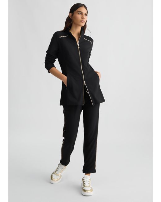 Liu Jo Giacca In Jersey Con Zip di Liu Jo in Black