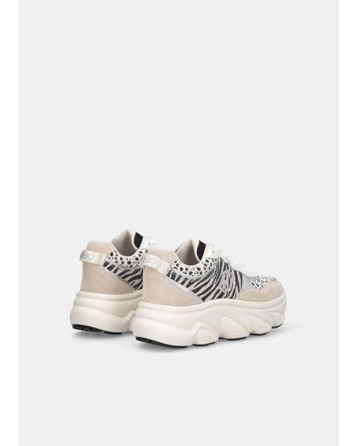 Liu Jo Chuncky Sneakers Animalier di Liu Jo in White