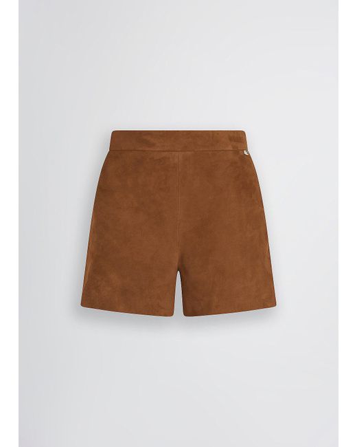 Liu Jo Short In Suede di Liu Jo in Brown