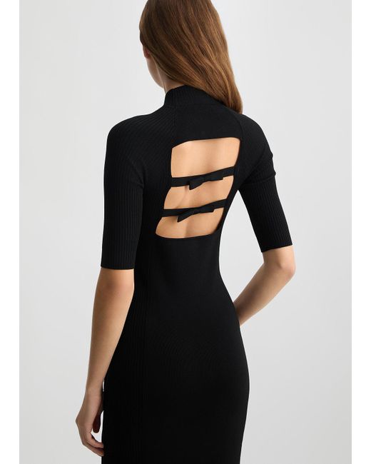 Liu Jo Abito Nero In Maglia Cut-out di Liu Jo in Black