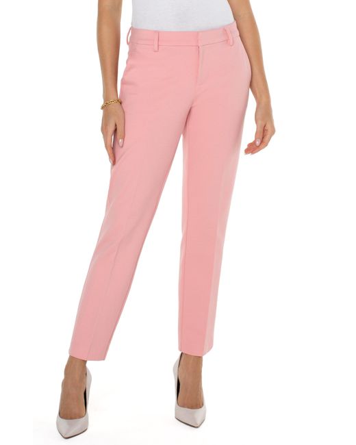 Liverpool Jeans Company Kelsey Knit Trouser Super Stretch Ponte in Pink | Lyst