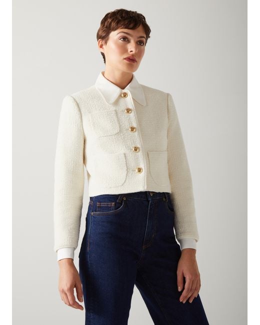 Lk bennett white clearance jacket