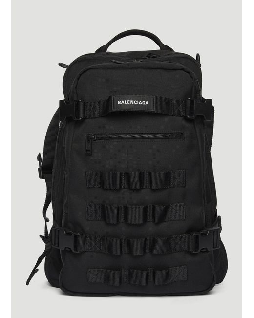 Balenciaga Synthetic Army Space Small Backpack in Black for Men Lyst