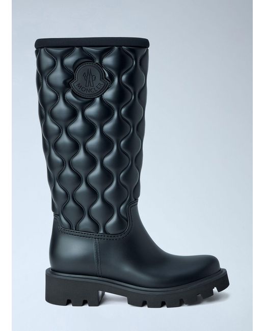 Moncler Blue Kickstream Rain Boots