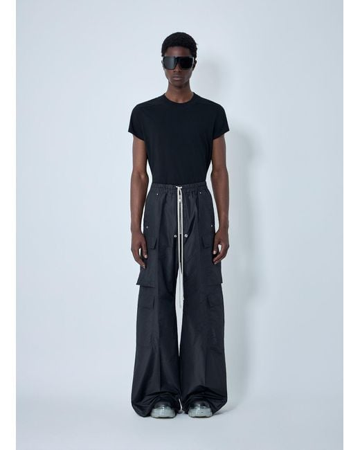 Rick Owens Blue Cargobelas Pants for men