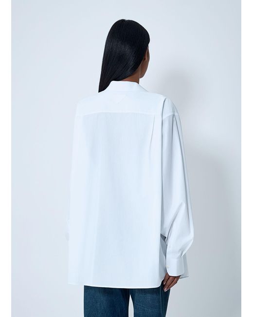 Prada White Poplin Shirt